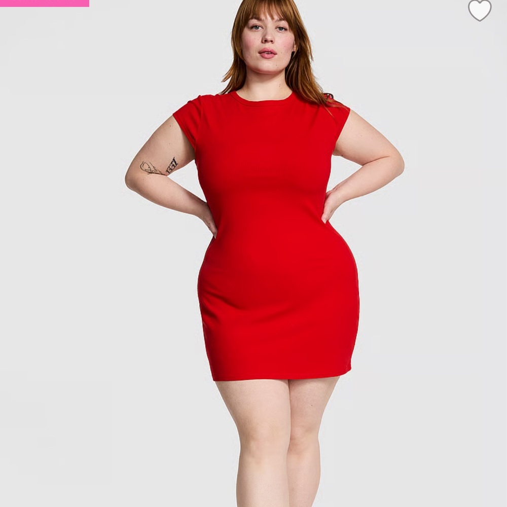 Victoria's Secret PINK ALL-DAY SOFT RIBBED BODYCON DRESS